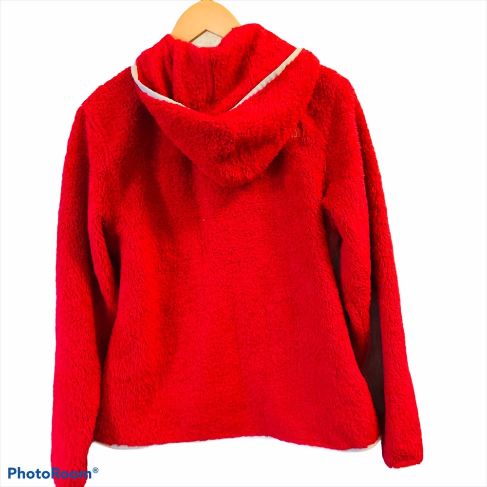 THE NORTH FACE Fuzzy Pink Zip Up  Hoodie - Picture 2 of 7